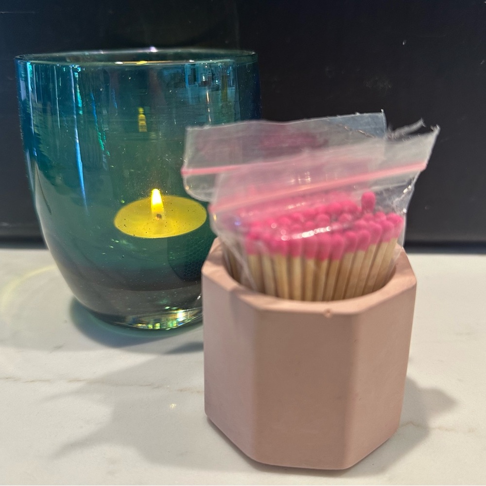 Anthropologie Tenn Prarie Pink Striker Match Holder - Picture 7 of 13
